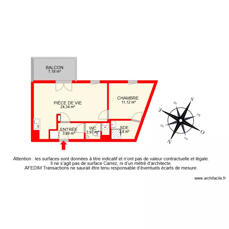 BI 31312. Plan de 9  et 69 m²