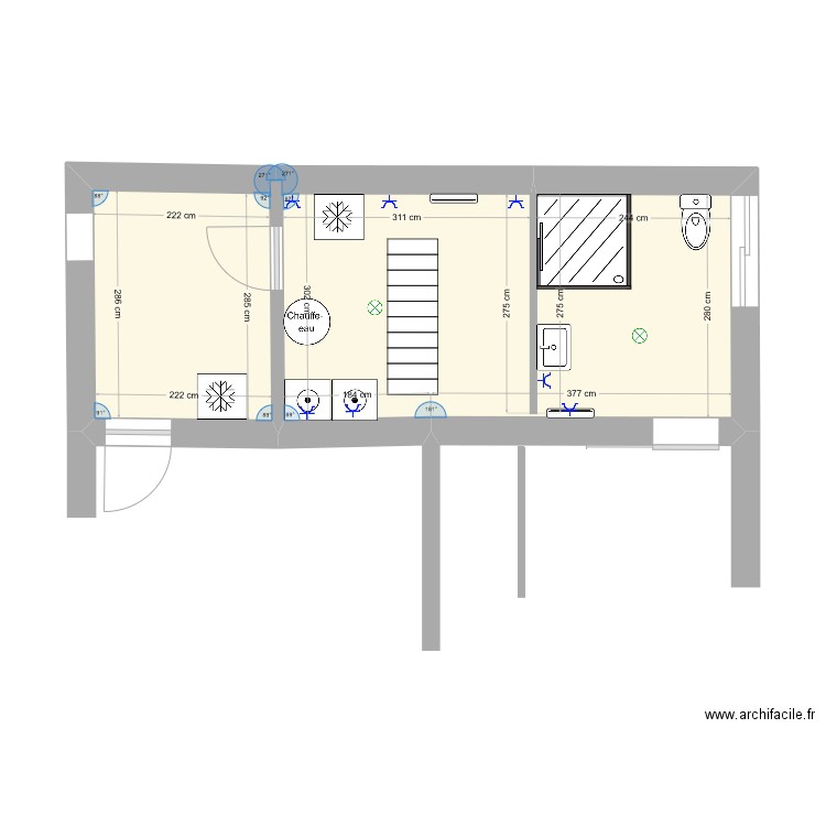 Plan2_mai24. Plan de 2 pièces et 22 m2