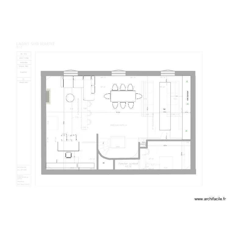 amenagement 2eme. Plan de 