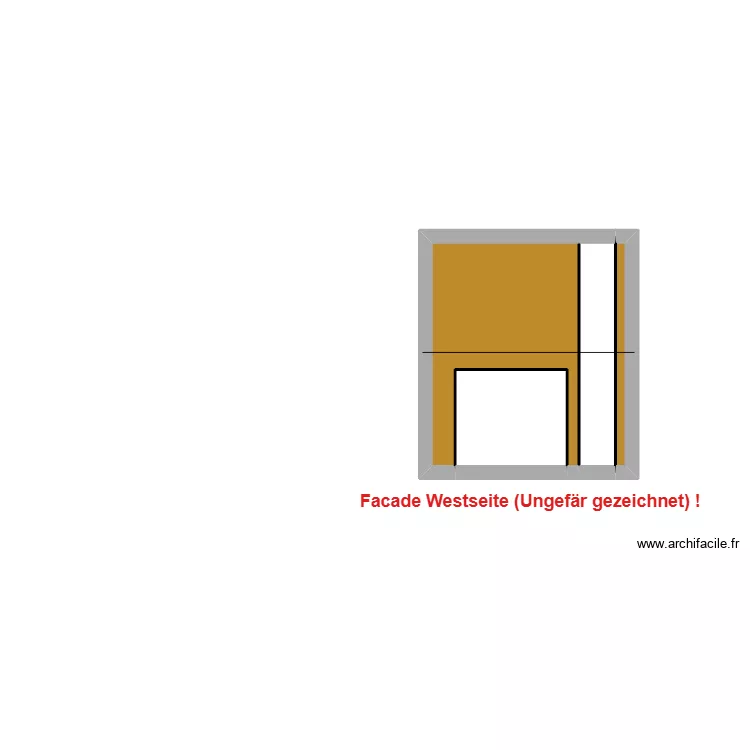 Facade West-Terrasse. Plan de Facade West-Terrasse. Plan de