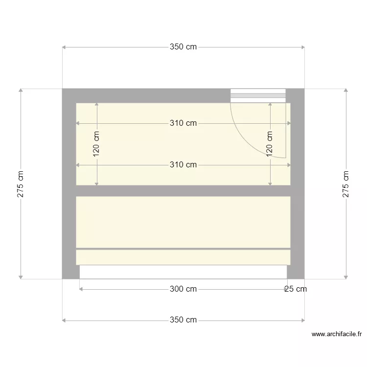 Local technique. Plan de 3 et 7 m² Local technique. Plan de 3 et 7 m²