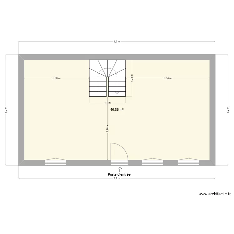 MARLY2. Plan de 1  et 41 m²