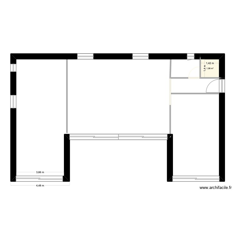 maison. Plan de 0 pièce et 0 m2