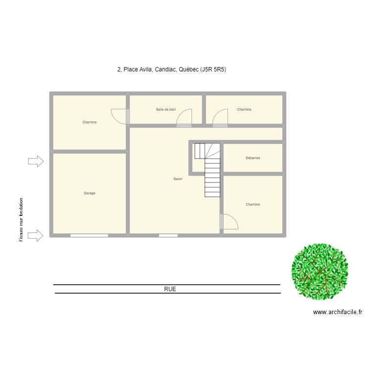 2 Place Avila, Candiac, J5R 5R5. Plan de 8 pièces et 83 m2