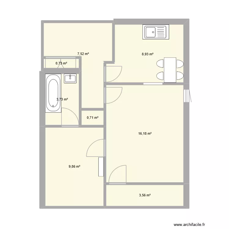 apartement tour verte. Plan de 8 et 51 m² apartement tour verte. Plan de 8 et 51 m²