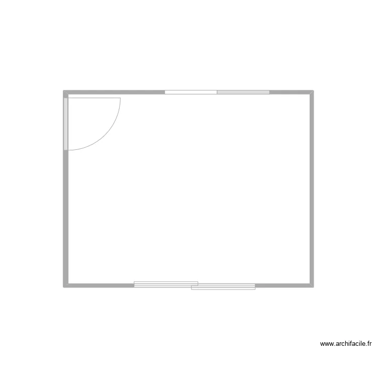 Chambre RdC. Plan de 