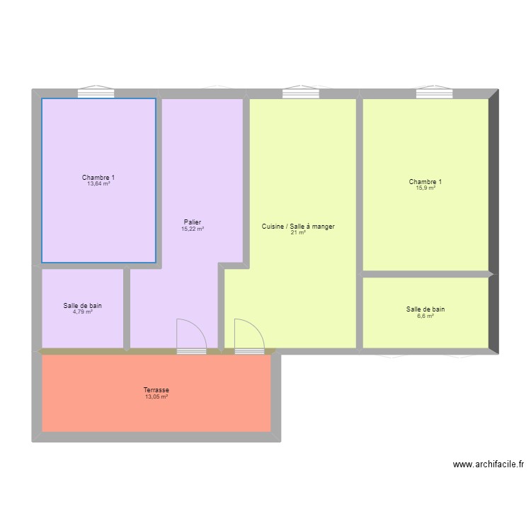 PLAN HADA. Plan de 19 pièces et 274 m2