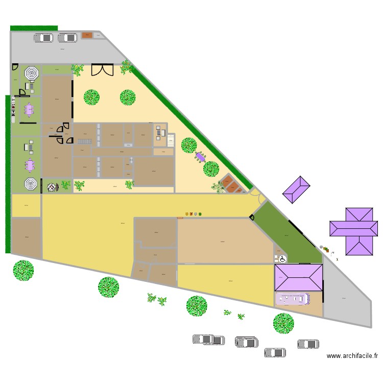 FOODTRUCK 0812H. Plan de 57 pièces et 1892 m2