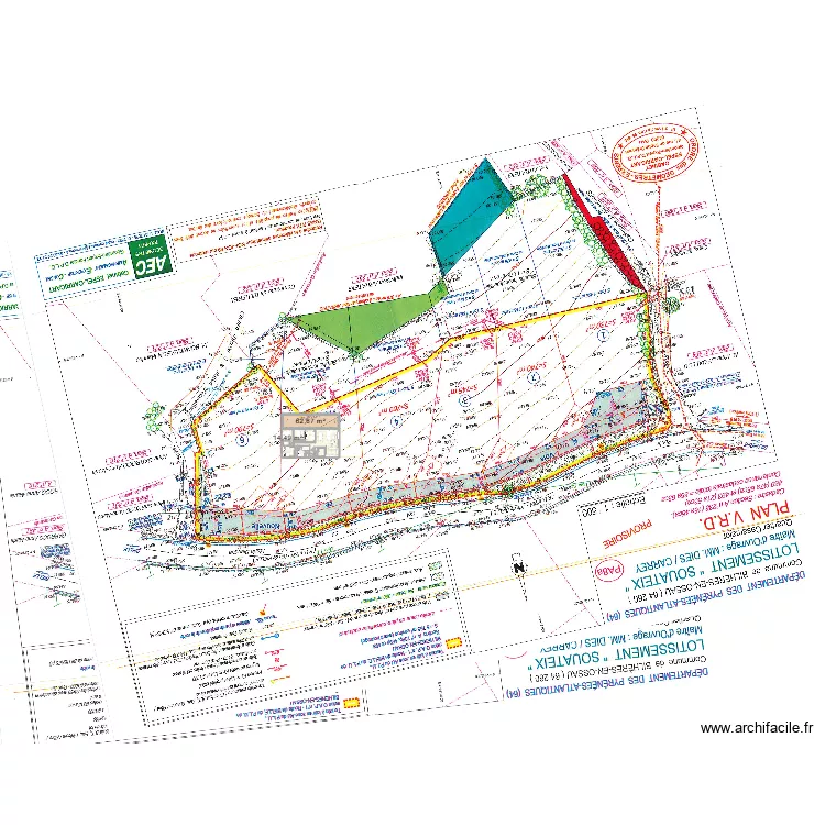 Bilheres - Sous-Sol. Plan de 11  et 249 m²