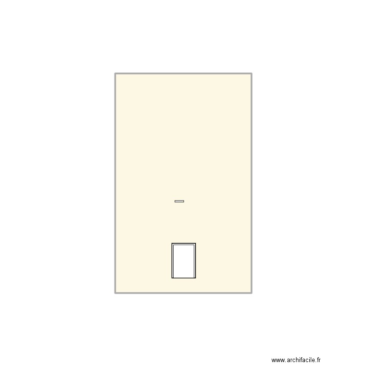 portail. Plan de 1 pièce et 5 m2