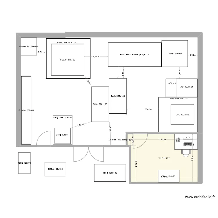 Atelec260722 validé. Plan de 1 et 10 m² Atelec260722 validé. Plan de 1 et 10 m²