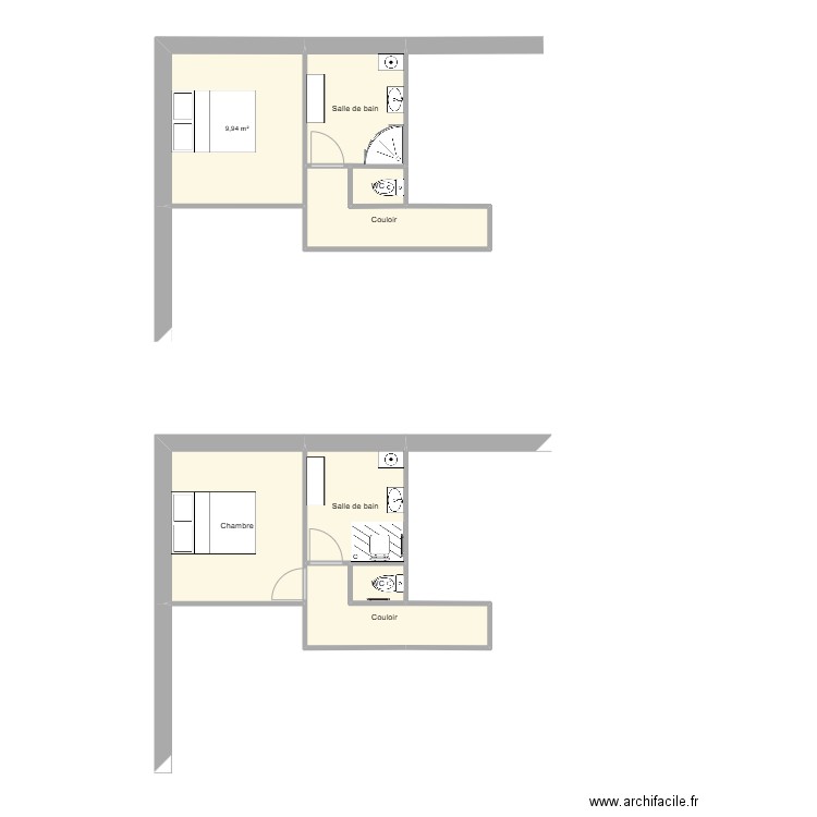 Plan Jarry. Plan de 8 pièces et 42 m2