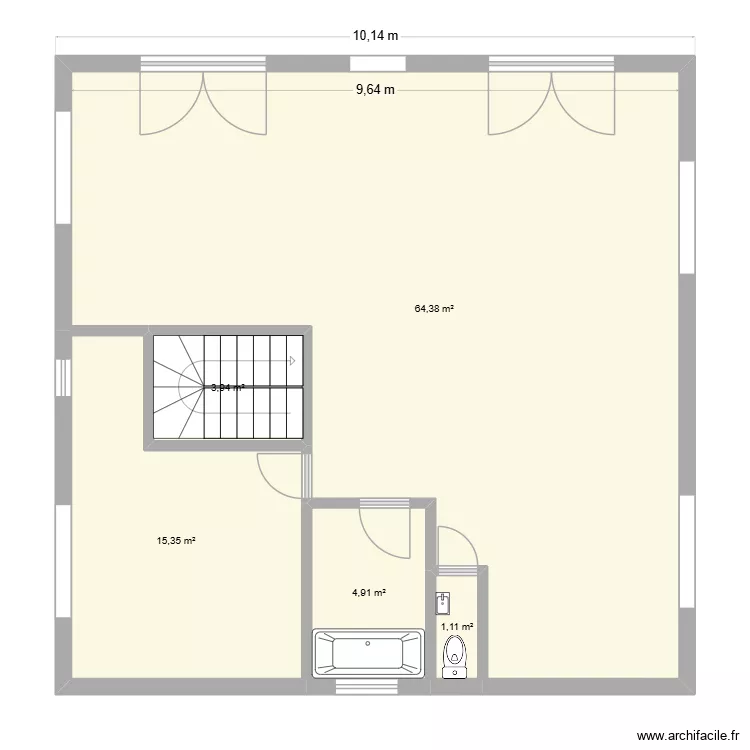 MAISON 10 BARNAVE SMH. Plan de 5 Pièces et 90 m² MAISON 10 BARNAVE SMH. Plan de 5 Pièces et 90 m²