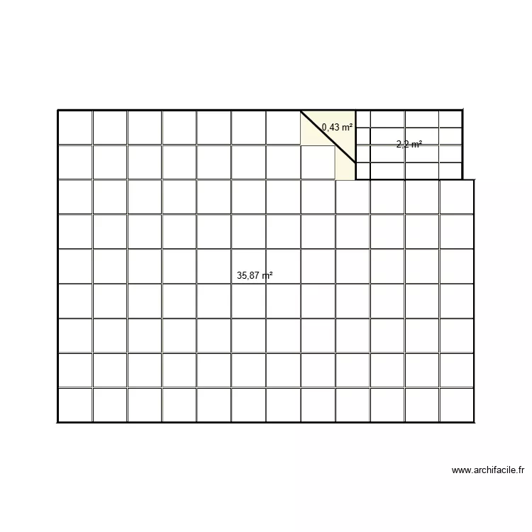 bellino. Plan de 3  et 39 m²