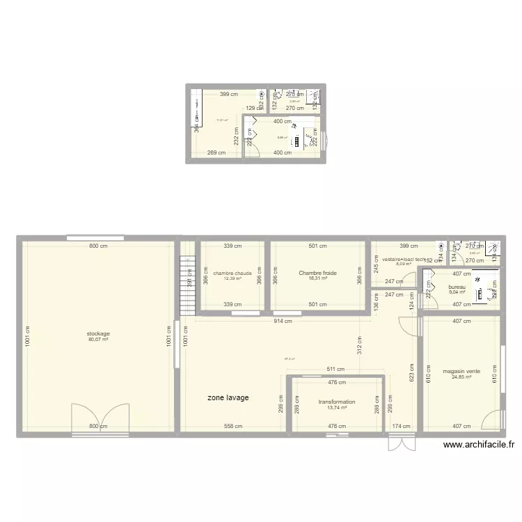 Maraichage Beaumont. Plan de 