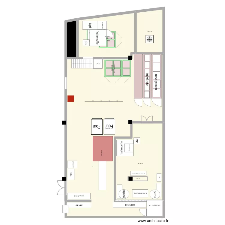 plan boulangerie paneotrad. Plan de 7 et 288 m² plan boulangerie paneotrad. Plan de 7 et 288 m²
