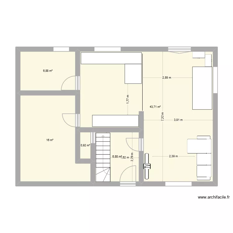 echelle ormeignies. Plan de 5  et 74 m²