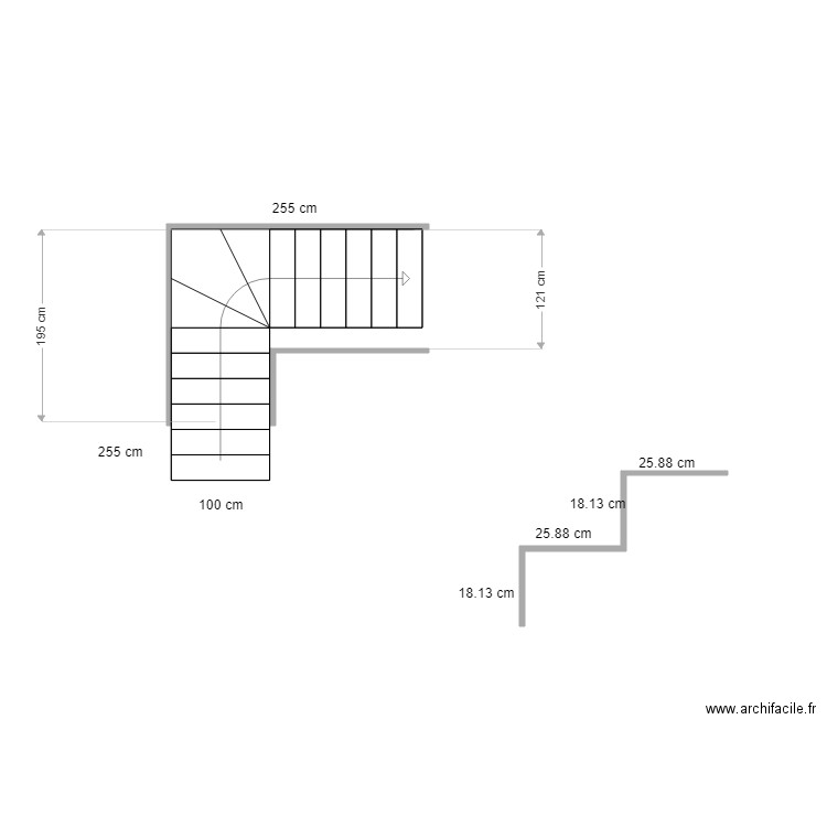 Escaler. Plan de 0 pièce et 0 m2