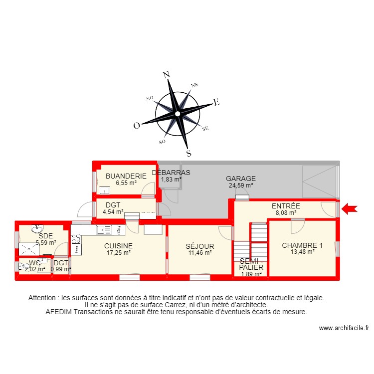 BI19159 -. Plan de 38 pièces et 296 m2