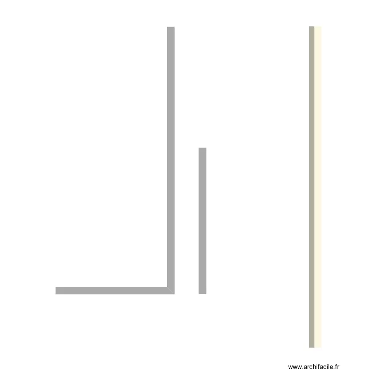 Remise mono pan. Plan de 