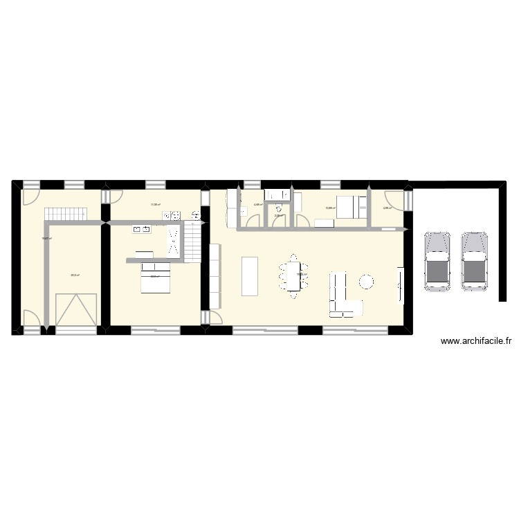 maison ricaud. Plan de 0 pièce et 0 m2