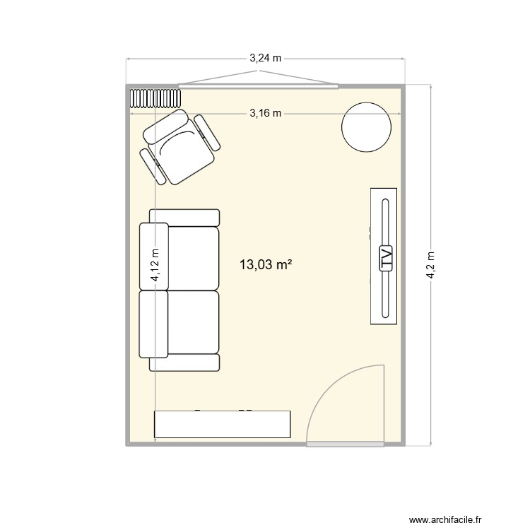 NISSA - Chambre Bureau. Plan de 0 pièce et 0 m2