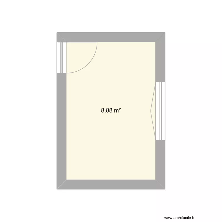BUREAU. Plan de 1 et 9 m² BUREAU. Plan de 1 et 9 m²