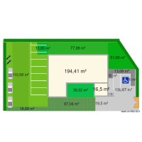 Projet cabinet kiné (plan actuel) pour modifier S G