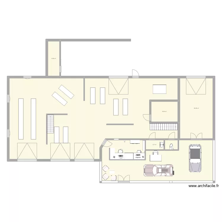 garage sudre. Plan de 