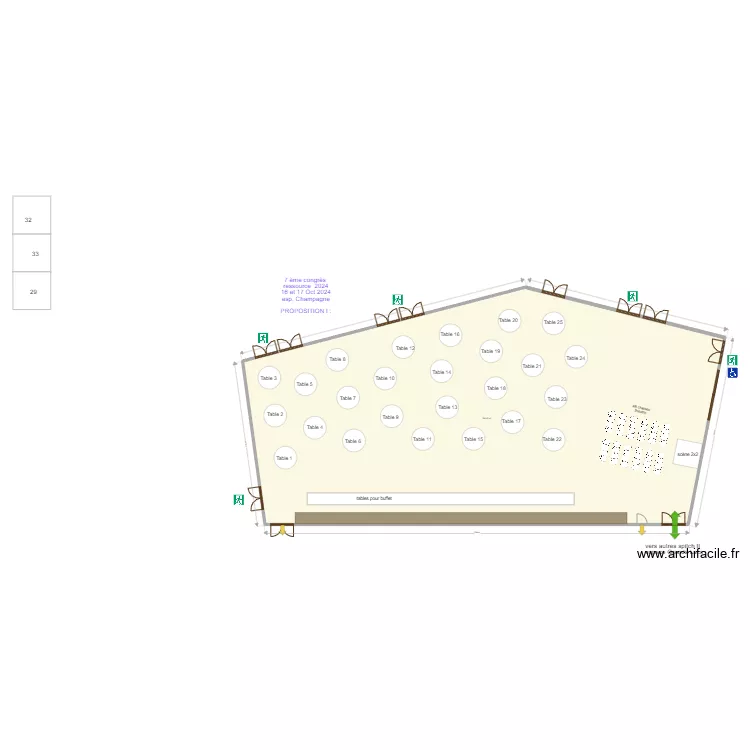 espace champagne congr&egrave;s ressources Oct 2024. Plan de 