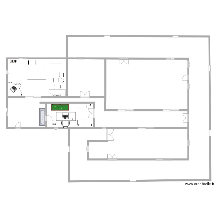 Maison future 2027. Plan de 5 pièces et 499 m2