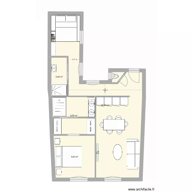 Dufour modif 2. Plan de 