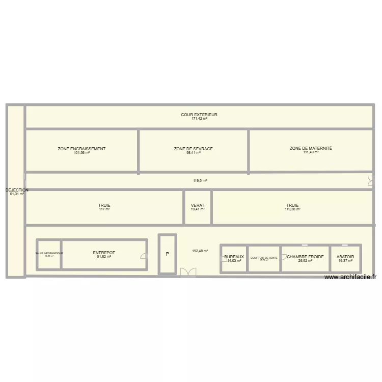 CHEZ MADY. Plan de CHEZ MADY. Plan de