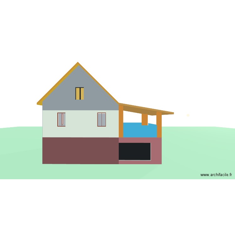 BREI-1 Maison+Annexe New1. Plan de 4 pièces et 248 m2
