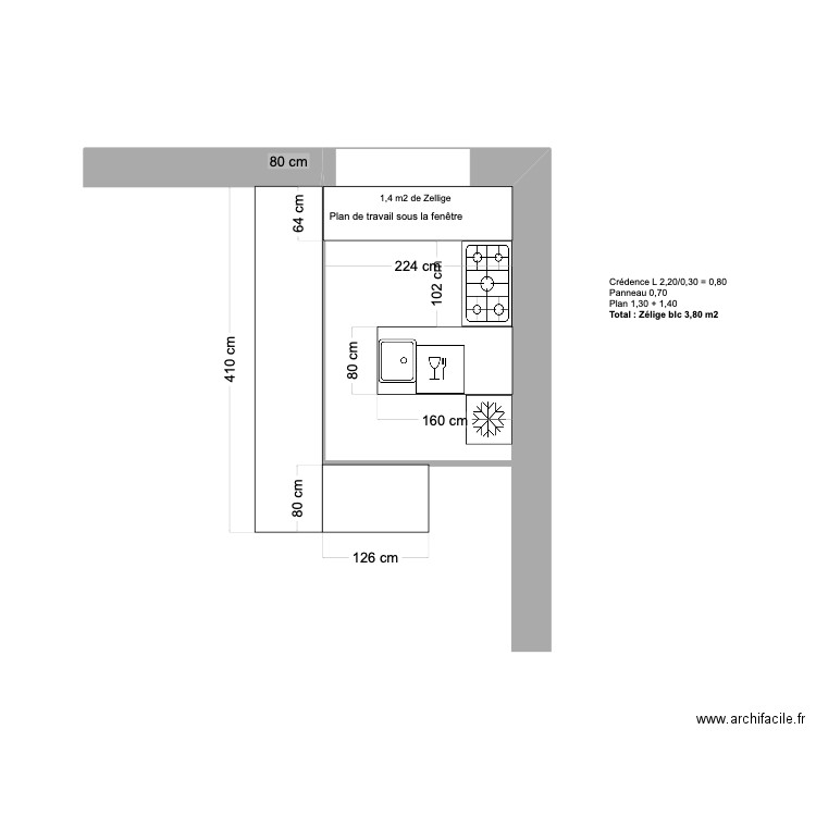 CUISINE AGHBALOU. Plan de 0 pièce et 0 m2