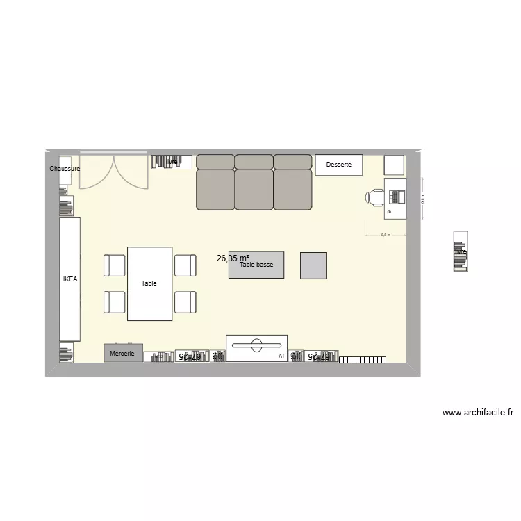 SaM MCS 2. Plan de 1 et 26 m² SaM MCS 2. Plan de 1 et 26 m²