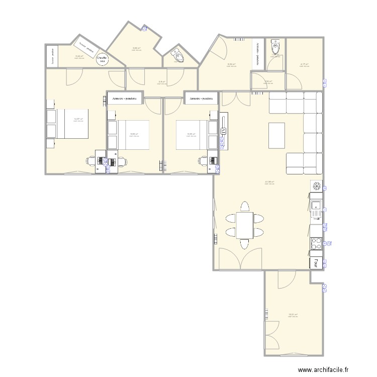 ARGENTEUIL VIDE. Plan de 0 pièce et 0 m2