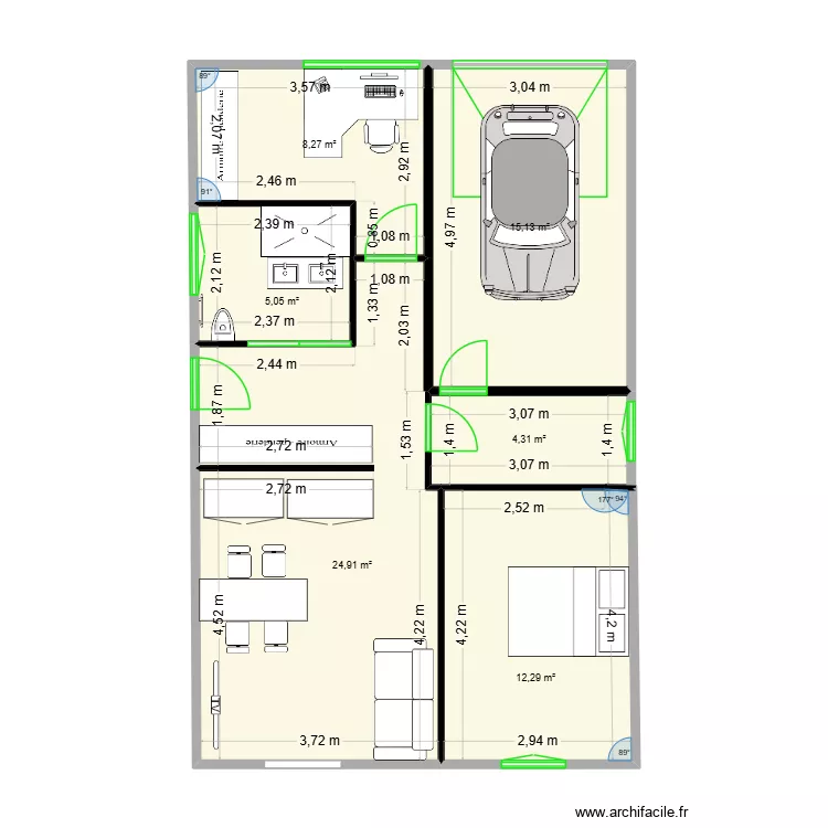 maison 50m². Plan de 6 et 70 m² maison 50m². Plan de 6 et 70 m²