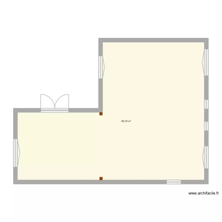saint romain 3. Plan de 1  et 82 m²