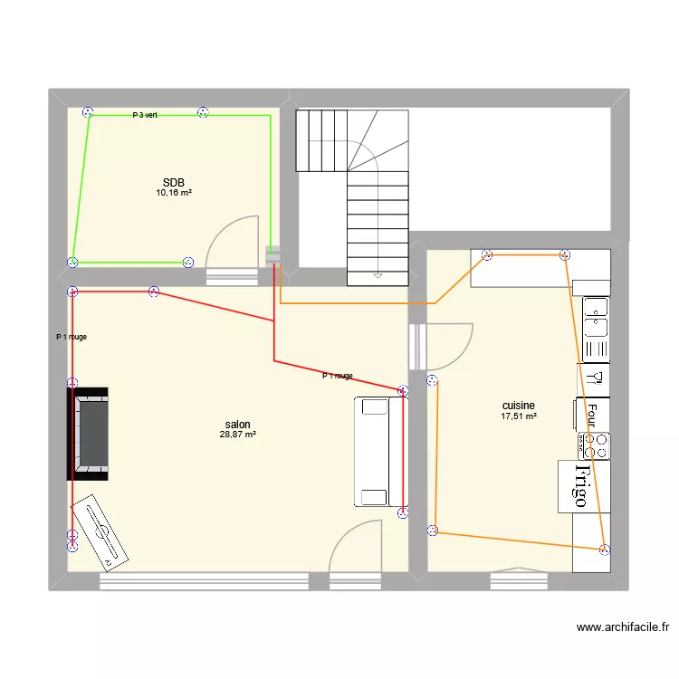 montsoreau prise RDC. Plan de 3 et 57 m² montsoreau prise RDC. Plan de 3 et 57 m²