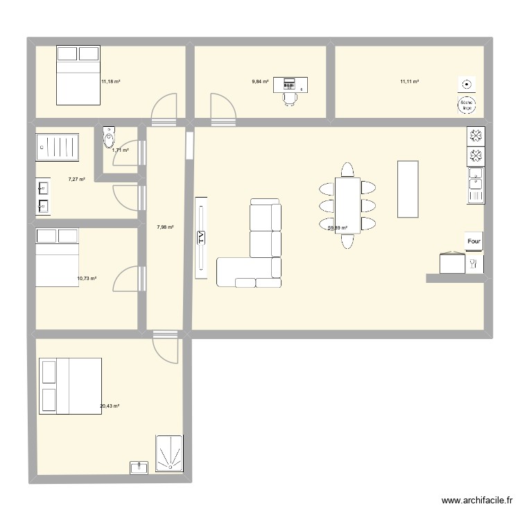 Maison L&eacute;a Antoine v2. Plan de 0 pièce et 0 m2