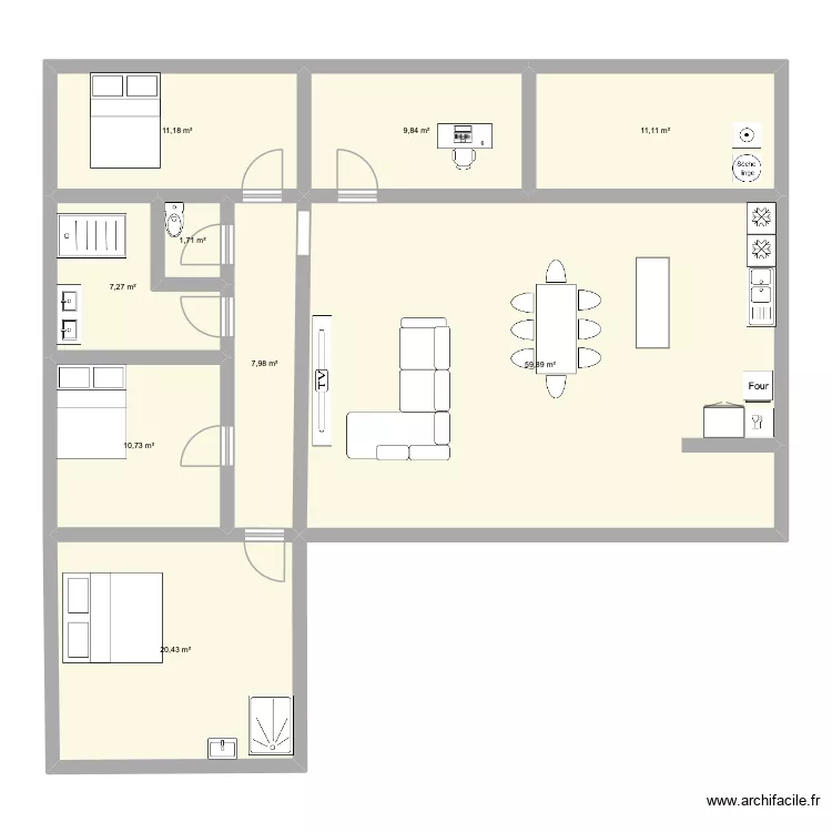 Maison Léa Antoine v2. Plan de 9 et 140 m² Maison Léa Antoine v2. Plan de 9 et 140 m²