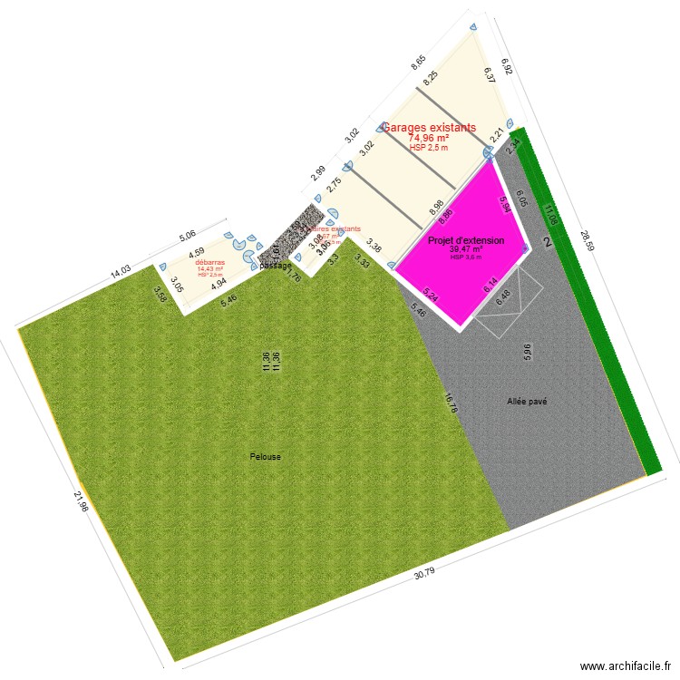 PLAN DE SITUATION APRES TRAVAUX VF. Plan de 0 pièce et 0 m2