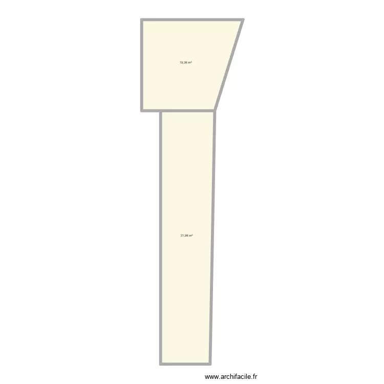 DANTEC. Plan de 2  et 51 m²