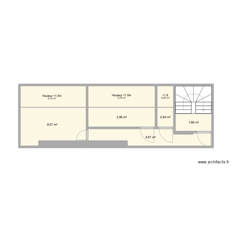 6e Gauche - 20 Saint Lazare_shared. Plan de 11 pièces et 28 m2