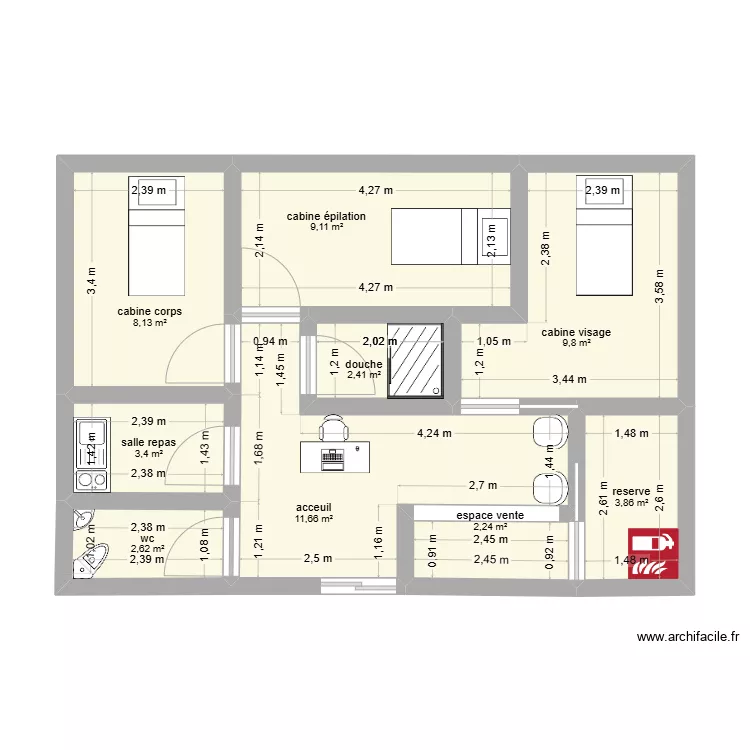 Doryne Vansantberghe. Plan de 