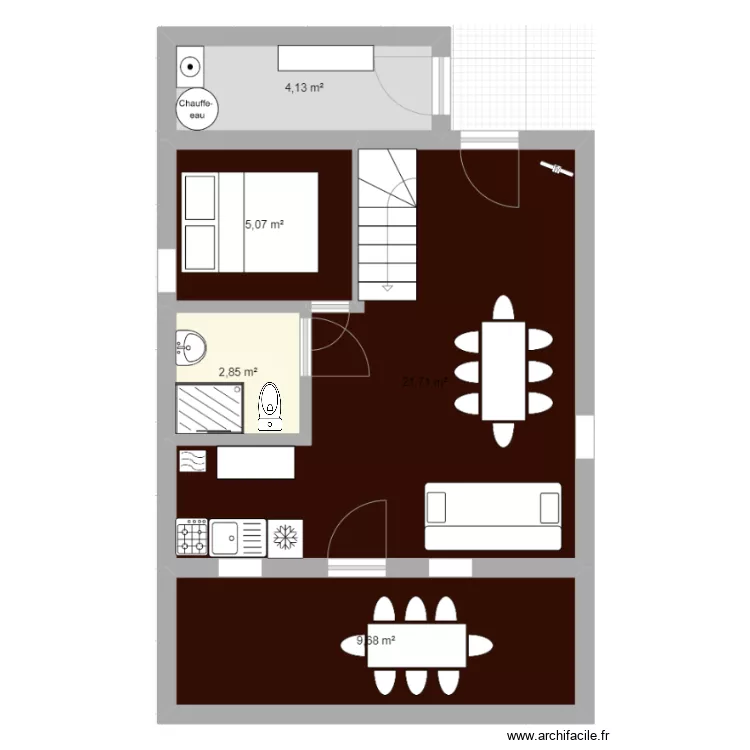 RC 6-8 pers. Plan de RC 6-8 pers. Plan de