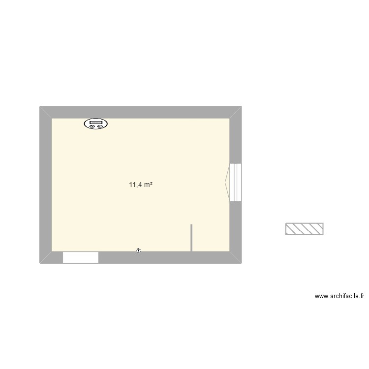 20240519_Cellier_Vide. Plan de 1 pièce et 11 m2