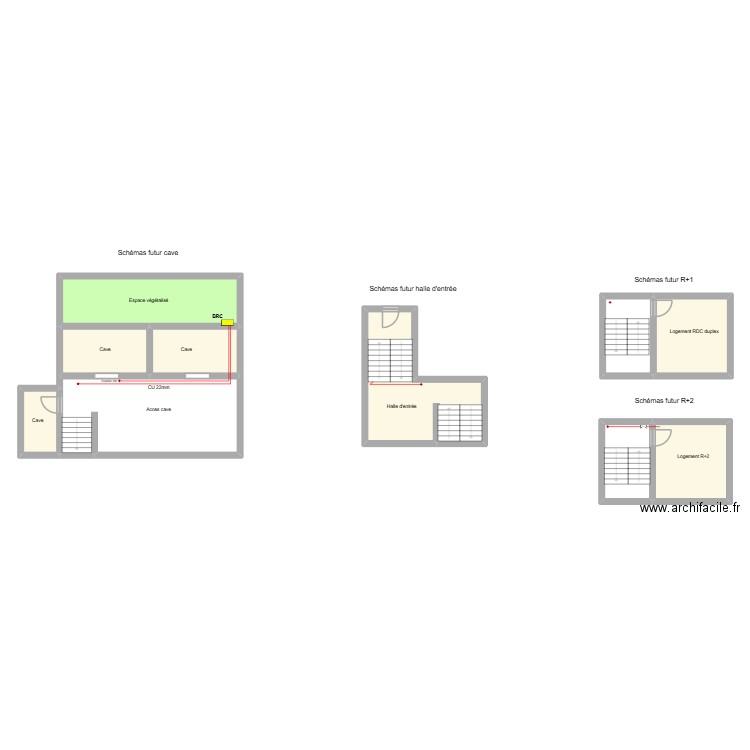 52 l met. Plan de 10 pièces et 142 m2