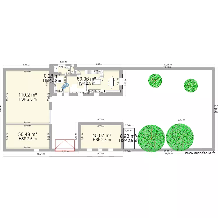 ATELIER sdb accessible hors ch sam  ct jardin. Plan de 